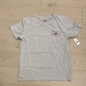 Billabong Gray T-Shirt with Red Accents